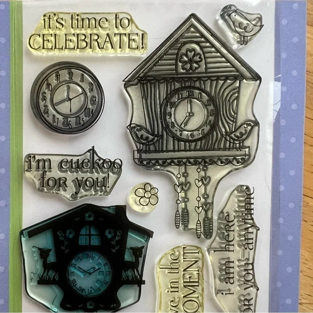 Hero Arts Cuckoo Clear Stamp Set Clocks